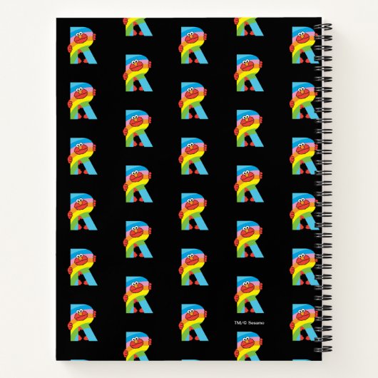 Carnet Elmo Alphabet | R arc-en-ciel (Dos)
