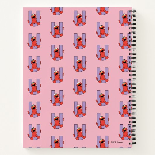 Carnet Elmo Alphabet | U violet (Dos)