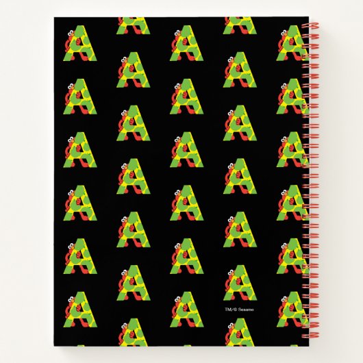 Carnet Elmo Alphabet | Une pomme (Dos)