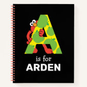 Carnet Elmo Alphabet | Une pomme (Devant)