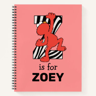 Carnet Elmo Alphabet   Z Zebra