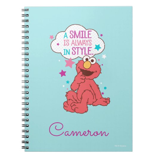 Carnet Elmo | Un sourire est toujours dans le style (Devant)