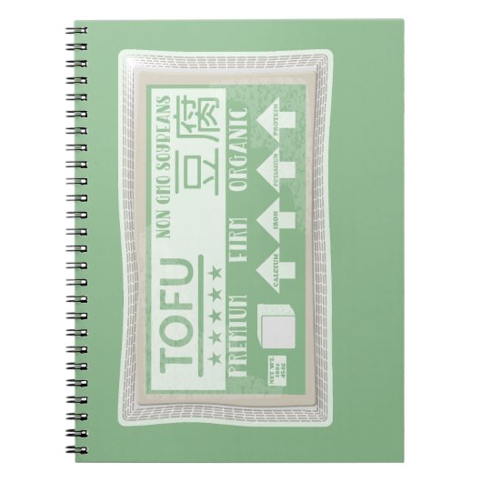 Carnet Emballage alimentaire Pop art Tofu (Devant)