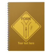 Carnet Embarcadère dans la route drôle de panneau de circ (Devant)