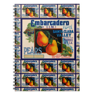 Carnet Embarcadero Pears multi-print