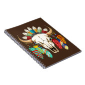 Carnet Emblème amérindien de crâne de buffle (Côté Droit)