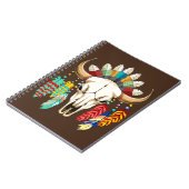 Carnet Emblème amérindien de crâne de buffle (Côté gauche)