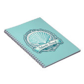 Carnet Emblème côtier d'Atlantic Beach FL coquillage (Côté Droit)