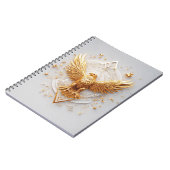 Carnet Emblème d'aigle doré avec étoiles décoratives (Côté gauche)
