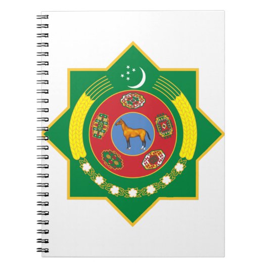Carnet emblème du turkmenistan (Devant)
