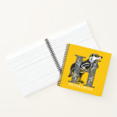 Carnet Emblème HUFFLEPUFF™ hachuré (Intérieur)