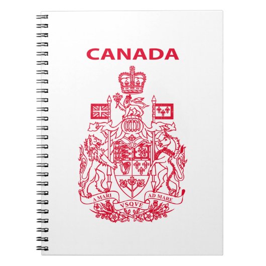Carnet emblème national du Canada (Devant)