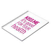 Carnet Embrasse-moi c'est bon pour ta santé (Côté gauche)