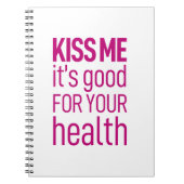 Carnet Embrasse-moi c'est bon pour ta santé (Devant)