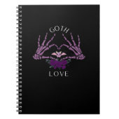 Carnet Embrassez Goth Skeleton Heart (Devant)