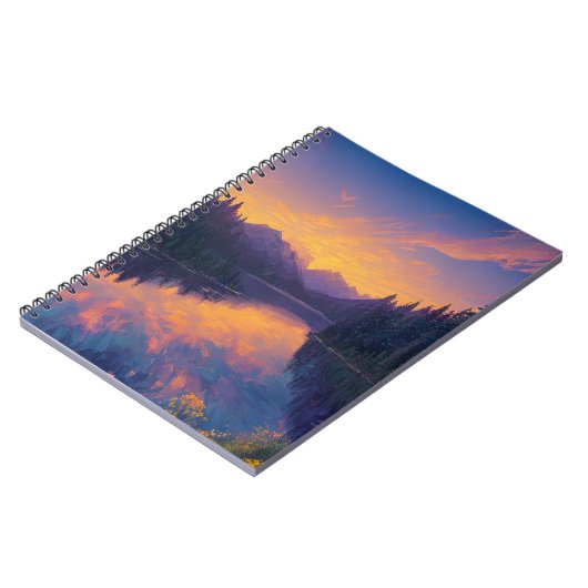 Carnet Embrassez-vous sur un lac de forêt cachée (Côté gauche)