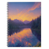 Carnet Embrassez-vous sur un lac de forêt cachée (Devant)