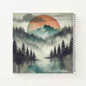 Carnet Embre Twilight - Réflexions de la forêt aquarelle (Dos)