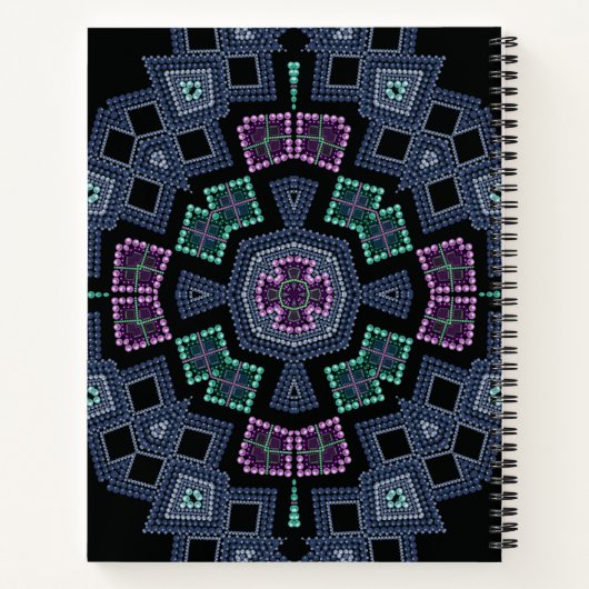 Carnet Embroidered beads (Dos)