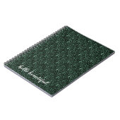 Carnet Emerald Green Empreinte de léopard (Côté gauche)