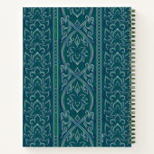 Carnet Emerald Lotus Tapestry Motif - Le Lotus Blanc (Dos)