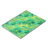 Carnet Émeraude Vert Crumpled Texture (Côté gauche)