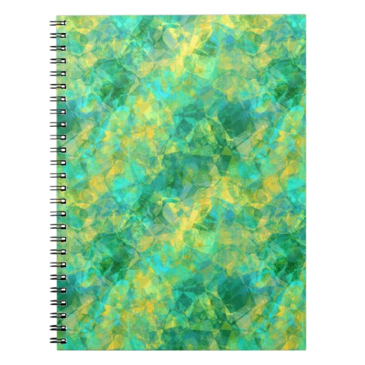 Carnet Émeraude Vert Crumpled Texture (Devant)