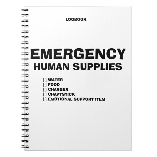 Carnet Emergency Human Supplies (Devant)