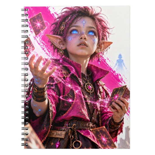 Carnet Émerveillement / Petit Magicien / Fuchsia (Devant)