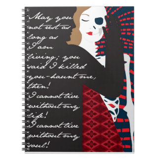 Carnet Emily Bronte/souffler la conception de cadeau de
