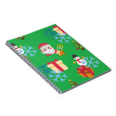 Carnet emoji de Noël vert (Côté Droit)