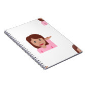 Carnet emoji femme (Côté Droit)