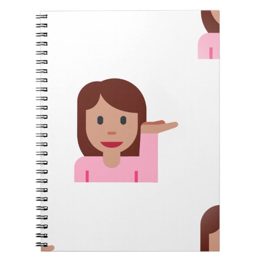 Carnet emoji femme (Devant)