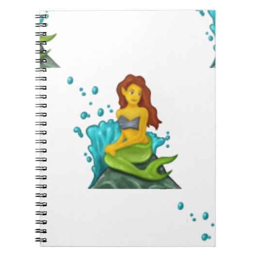 Carnet emoji mermaid (Devant)