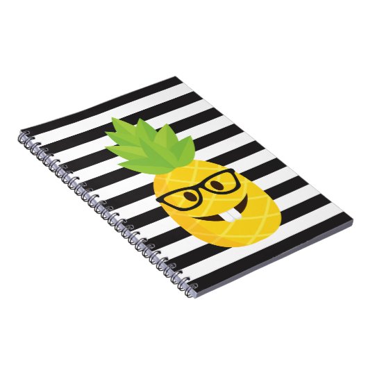 Carnet emoji nerd pineapple (Côté Droit)