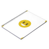 Carnet emoji oeil argent (Côté gauche)