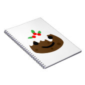 Carnet emoji pudding de Noël (Côté Droit)