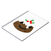 Carnet emoji pudding de Noël (Côté gauche)