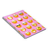 Carnet émoji rose pastel (Côté Droit)