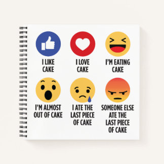 Carnet Emojis au gâteau
