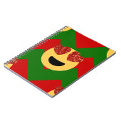 Carnet émoticône de coeur de noël (Côté gauche)