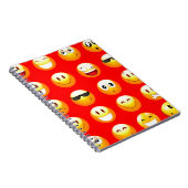 Carnet émoticône rouge (Côté Droit)