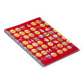 Carnet émoticône rouge (Côté Droit)