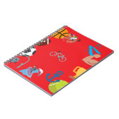 Carnet émoticône sportive (Côté gauche)