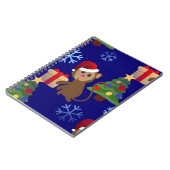 Carnet Émotion de singe de père Noël (Côté gauche)