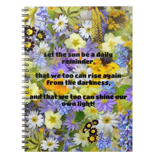 Carnet Empath Shine Positive Encouragement Citation (Devant)