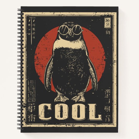 Carnet Empereur Penguin Antarctique Conception de refroid (Devant)