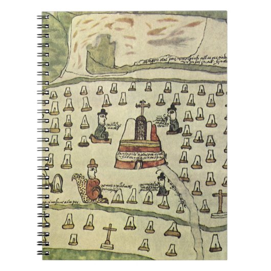Carnet Empire aztèque de Montezuma, carte du monde antiqu (Devant)