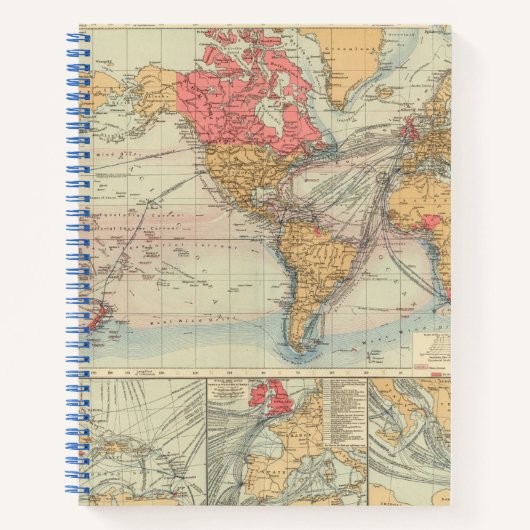 Carnet Empire britannique, routes, courants (Devant)
