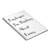 carnet "Employés que je pense à licencier" (Côté Droit)